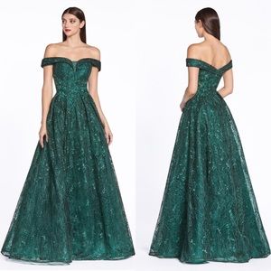 Cinderella Divine Embellished Off Shoulder Dress